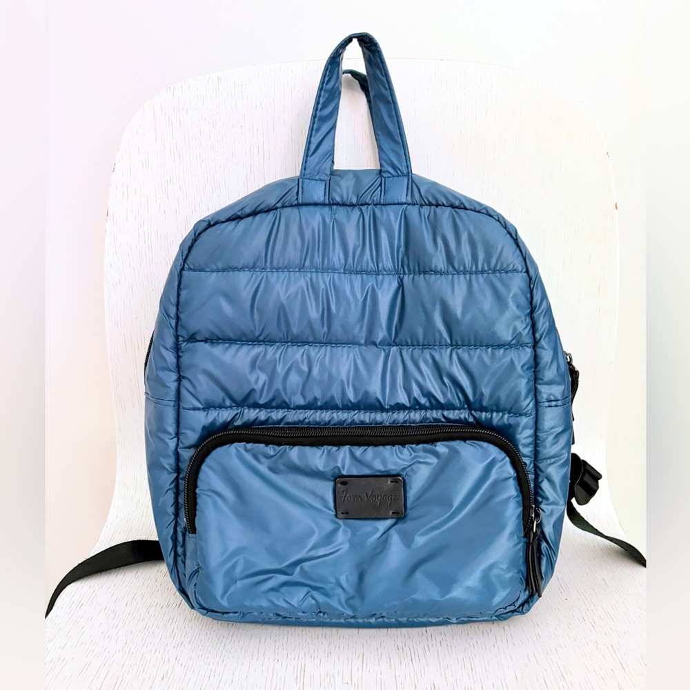 7AM Enfant Voyage Mini Vegan Backpack Blue kids preschool back to school small
